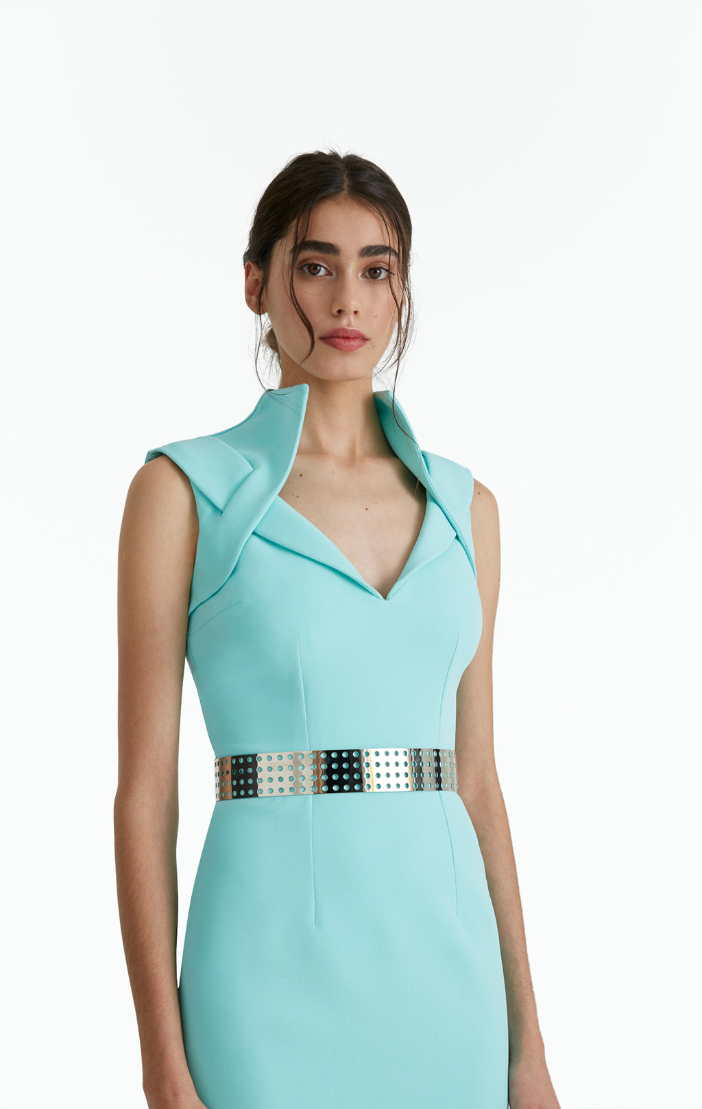 Loide Turquoise Midi Dress– Safiyaa London